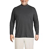 Lands' End Men's American-Grown Supima Cotton Mock Turtleneck Shirt