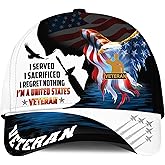 Military Caps for Men Veteran Baseball Caps US Veteran Hat Eagle Crest Military Hats Patriotic Baseball Cap Gift for Veteran