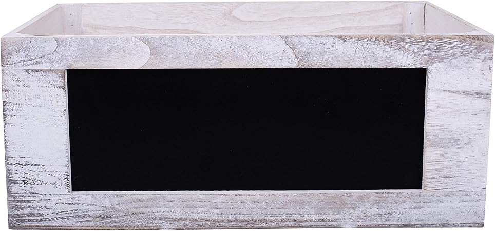 Cajas de madera con pizarra, Large: Amazon.es: Oficina y papelería