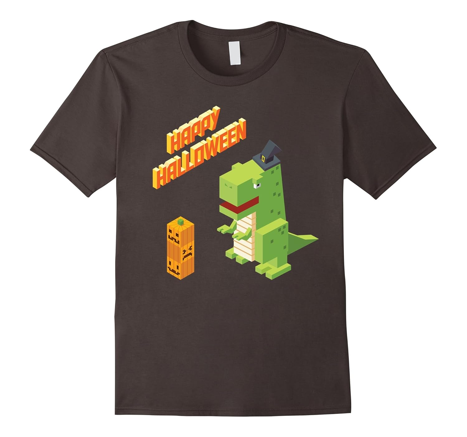 Funny Happy Halloween T-Rex Shirt-FL