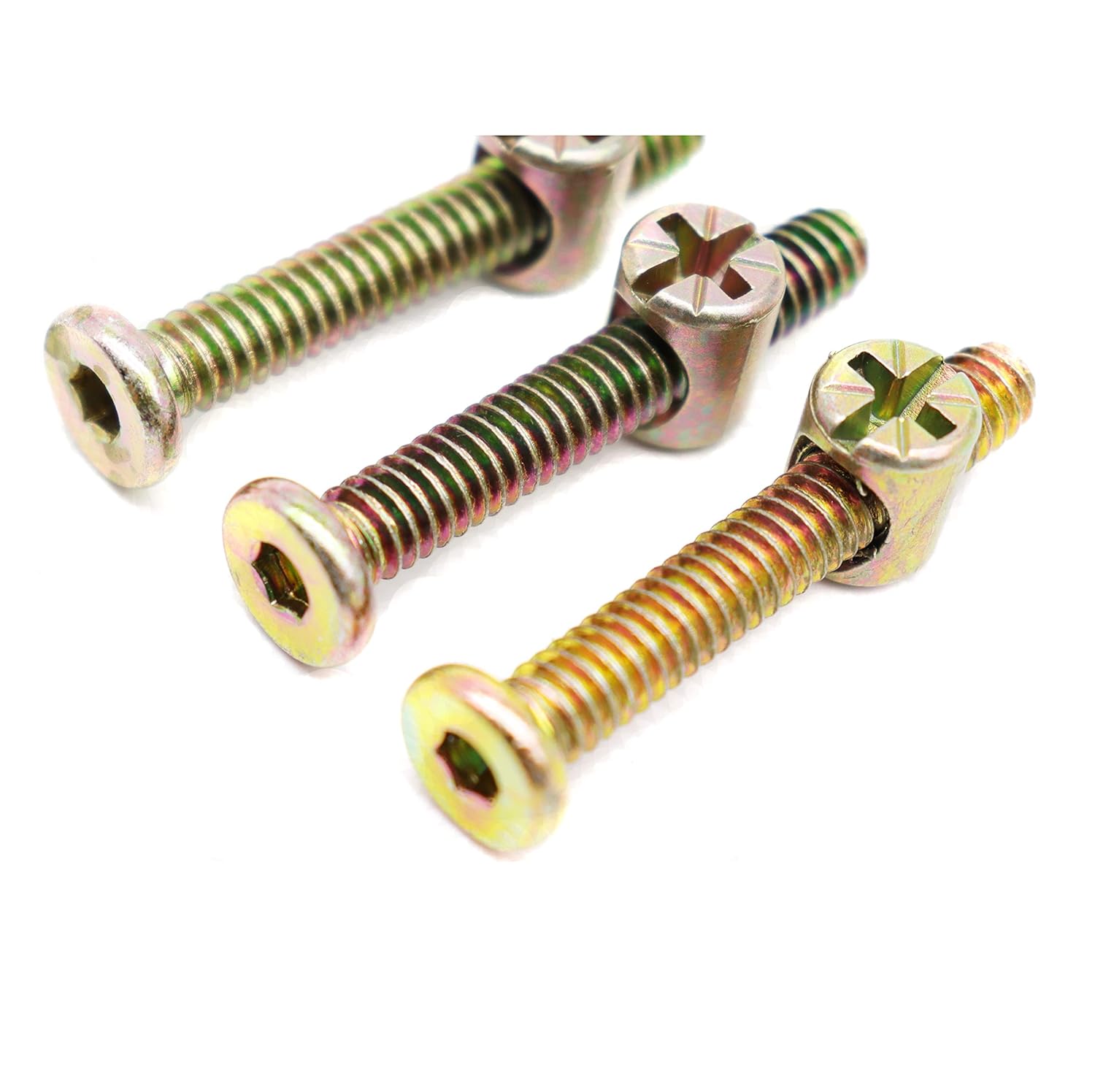 Zinc Plated Hex Socket Cap Bolts Barrel Nuts for Bunk Bed Cots Chiars