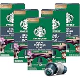 Starbucks by Nespresso Original, Decaf Espresso, Dark Roast, 50-count | Dark Roast Coffee Espresso Pods