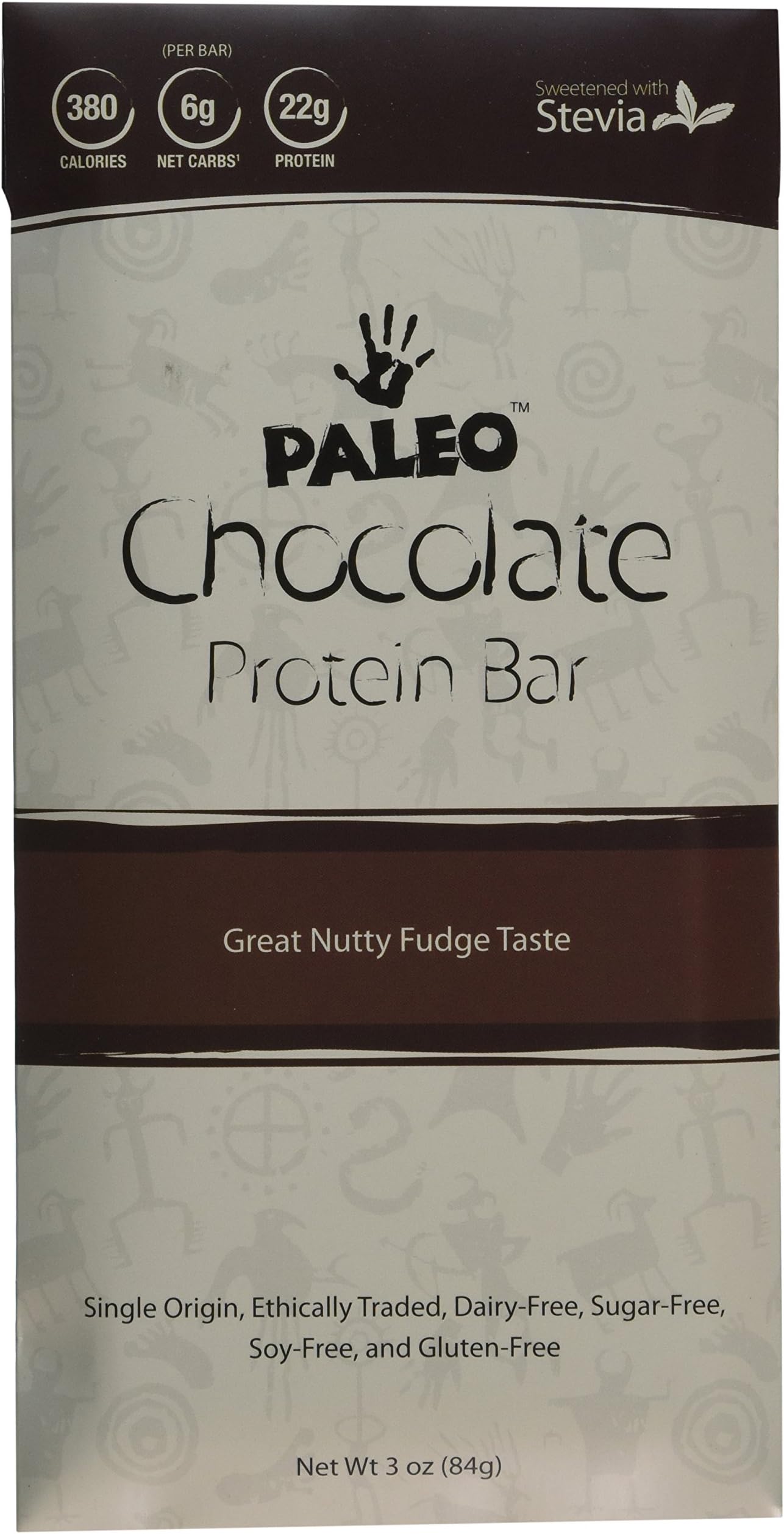 Paleo Protein Bar (22g Protein Per) (12 Bars) (Low Carb)