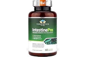 TERAPUTICS IntestinePro - Gut Health Supplement with Non-GMO Wormwood, Black Walnut, Clove, Pumpkin Seed + 14 More Premium Ingredients - Natural Support for Humans - 60 Vegetarian Capsules