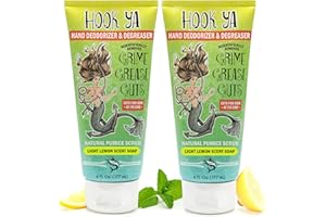 HOOK'YA Hook Ya Angler Fishy Hands Deodorizer -Gifts for Men - Gifts for Fishermen- Gifts for Mechanics- Gifts for Gardeners -Cleaner & Degreaser 6oz- 2 Pack 12oz Total