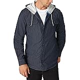 Wrangler Authentics mens Hooded Flannel Lined Twill