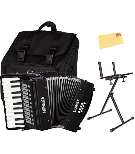 Amazon.com: Hohner BR48B-N Bravo Acordeón para piano, 26 teclas/48