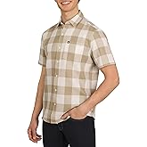 Quiksilver Men's Regular Fit Premium Cotton Short Sleeve Button Up Waffle Woven Shirt