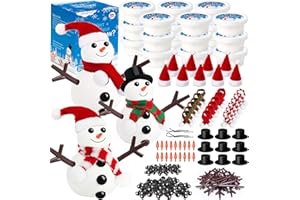 AWHETIE 18 Pack Stocking Stuffers for Kids,Christmas Crafts for Kids Bulk,Build a Snowman Crafts Kit Modeling Clay for Christmas Stocking Stuffers Gifts Activities Boys Girls