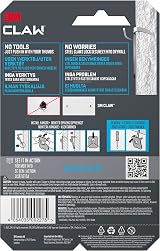 3M CLAW Plasterboard Picture Hanger 4 Hangers Holds Up To 7 kg view 2