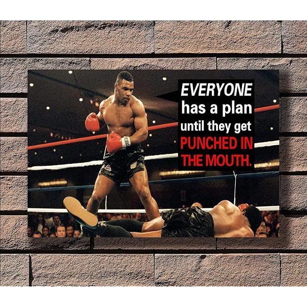 Amazon Com Pointless Posters Everybody Has A Plan Until They Get Punched In The Mouth Poster Print Posters Prints