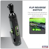Sealey 10.8V 2Ah Cordless Ratchet Wrench Kit 3/8" Sq Drive 45Nm CP108VCRW view 4