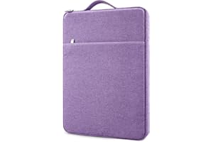 MicaYoung 15 Inch Laptop Sleeve Case Protective Bag with Front Pocket Retractable Handle Computer Carrying Case Compatible fo