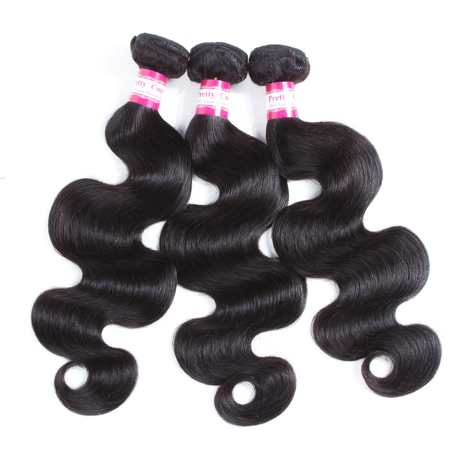 8A Brazilian Body Wave Human Hair 3 Bundles 18 20 22 Natural Color