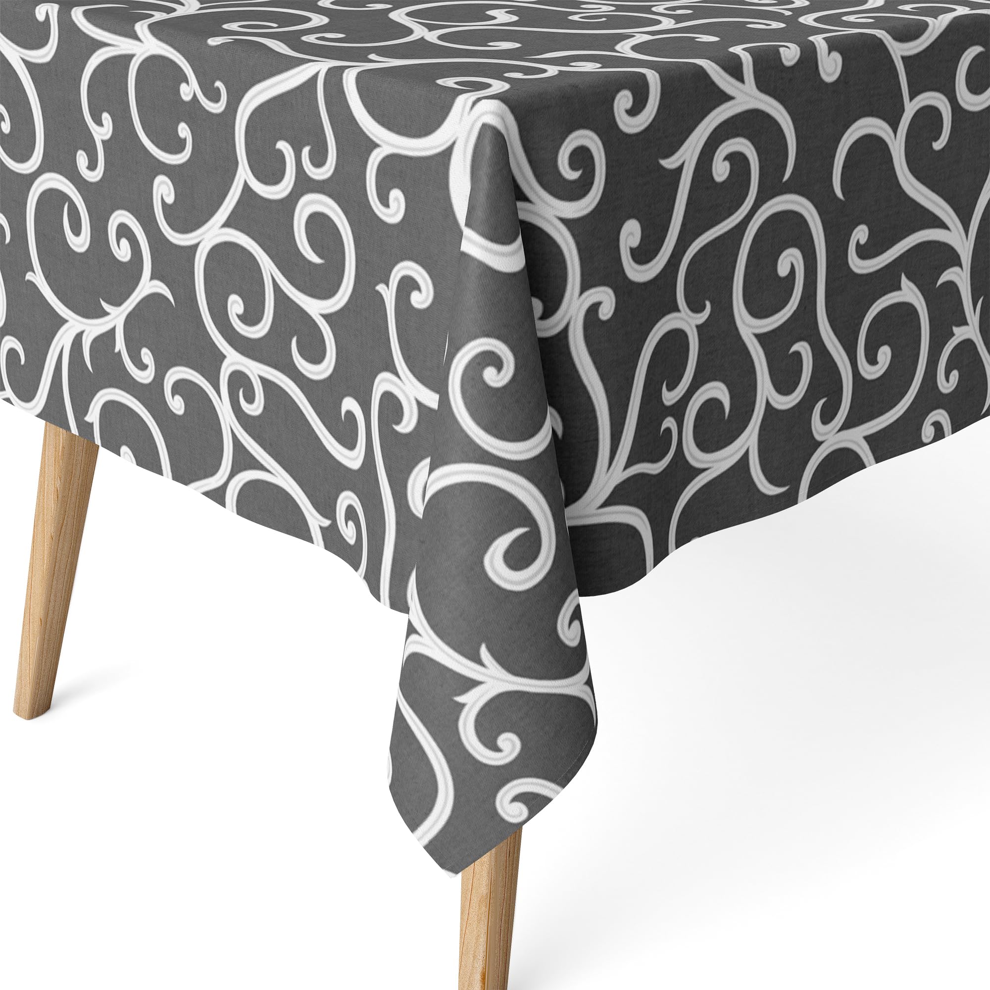 Martina Home Loiret Resin Coated Tablecloth 300 x 140 cm Grey — image 1