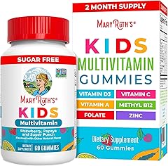 MaryRuth Organics Kids Vitamins | Multi | Sugar Free | 2 Month Supply | Kids Multivitamin Gummies for Ages 2+ | Vegan | Only 