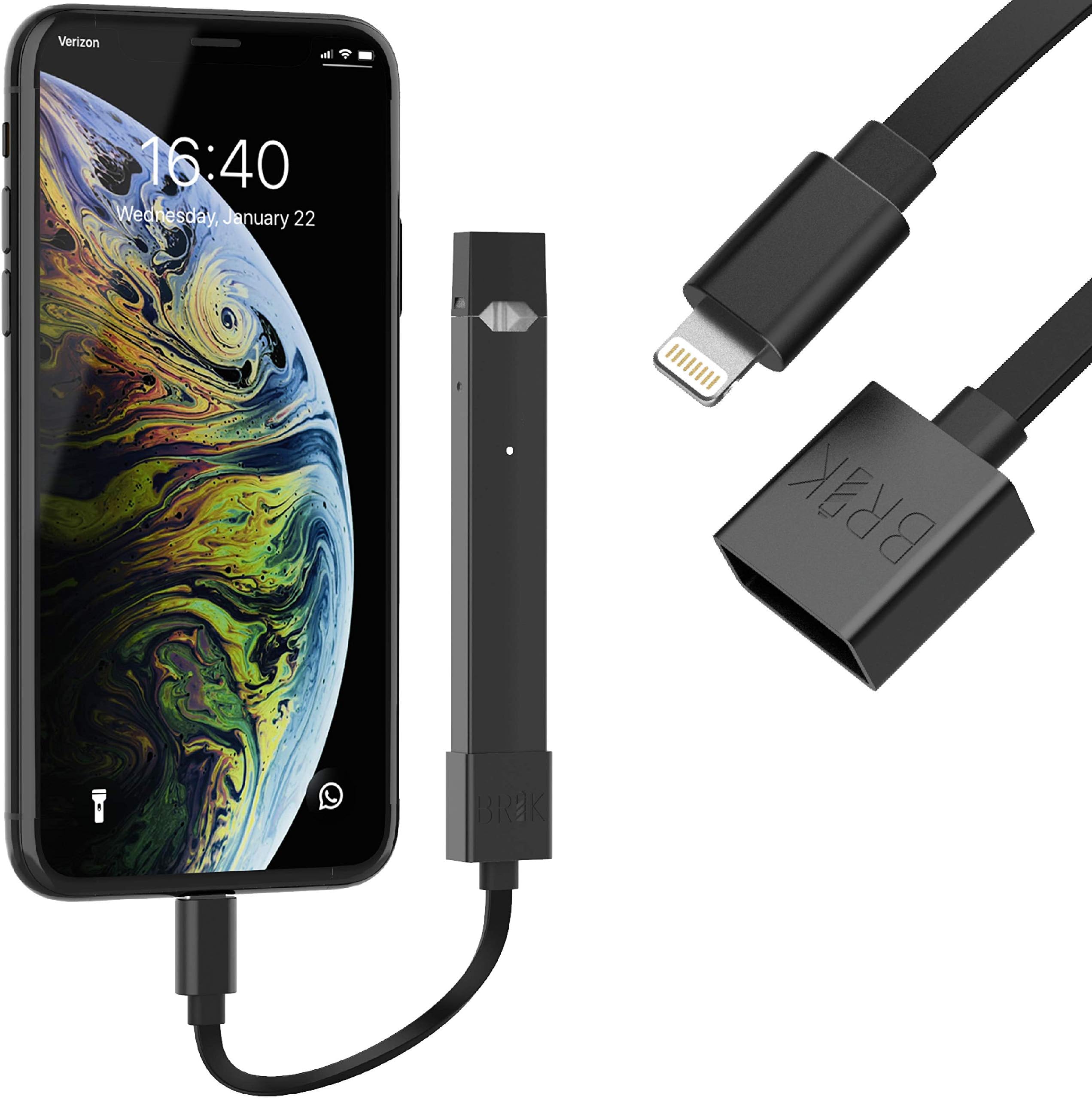 BRIK | Smartphone Charging Cable | Premium Cable with Magnetic Slot and Aluminum Connectors | Charge from Your Phone