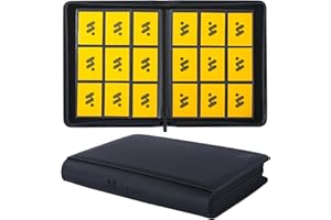 MORABTO Card Binder 9 Pocket,Trading Card Binder Holds up to 360 Cards with 20 Sleeves,Zipper Card Holder Album Compatible with TCG Card/Game Cards/Sports Card