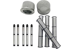 LUCKXUANYUAN Airless Spray Filter Screen set 244067 181072 287032 Replacement for Graco Paint Sprayer Parts 695 795 1095 1595 3900 5900 7900,Pump Inner Core and Gun Filter