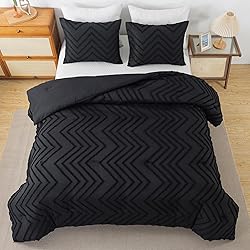Andency Black Twin/Twin XL Comforter Set, Twin Bed
