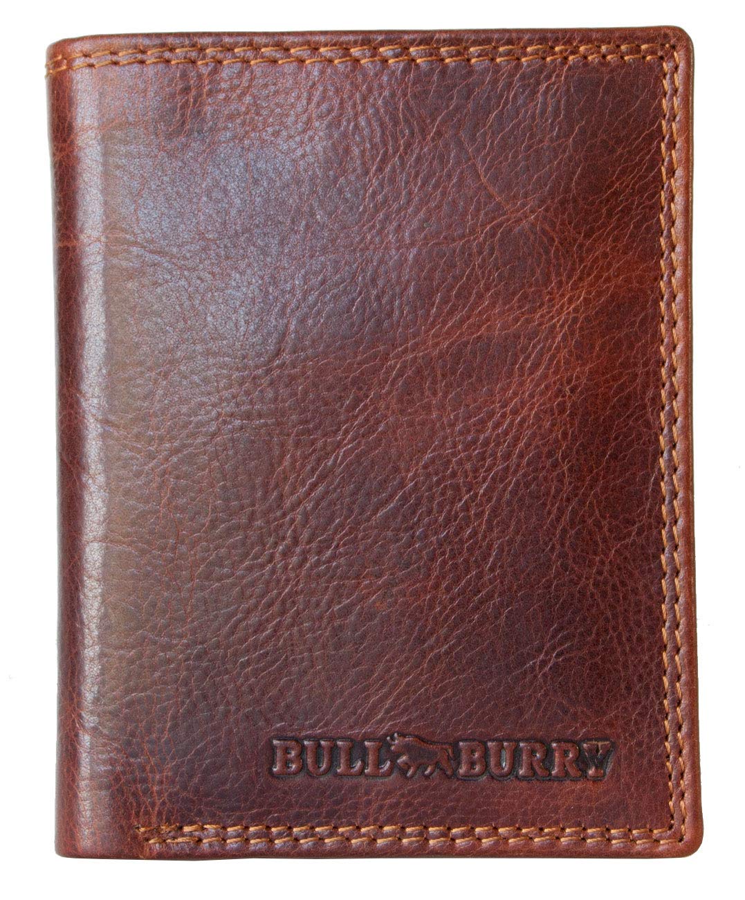 Bull Burry Men's Brown Glazed Smart Designed Genuine Leather Wallet with RFID (Data Protection)
