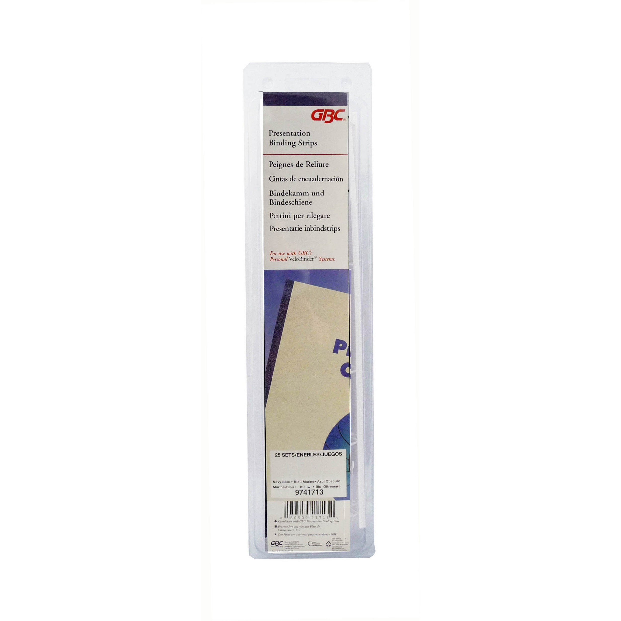 GBC VeloBind Binding Strips, 45 mm, 200 Pages, A4, White, Pack of 25, 9741639