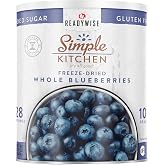 SIMPLE KITCHEN Camping and Outdoors, Freeze Dried Blueberries 28 Servings