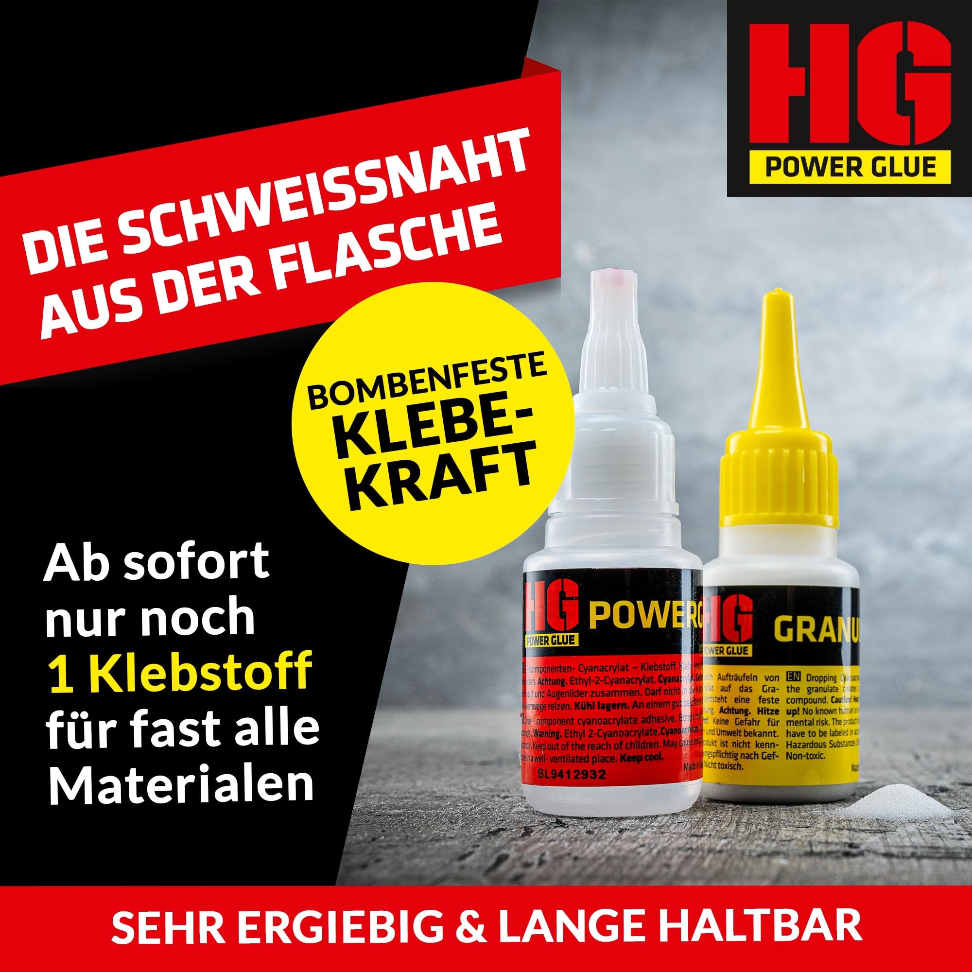 Die Schweißnaht aus der Flasche by HG Power Glue I MINIs I Sekundenkleber extra stark 2