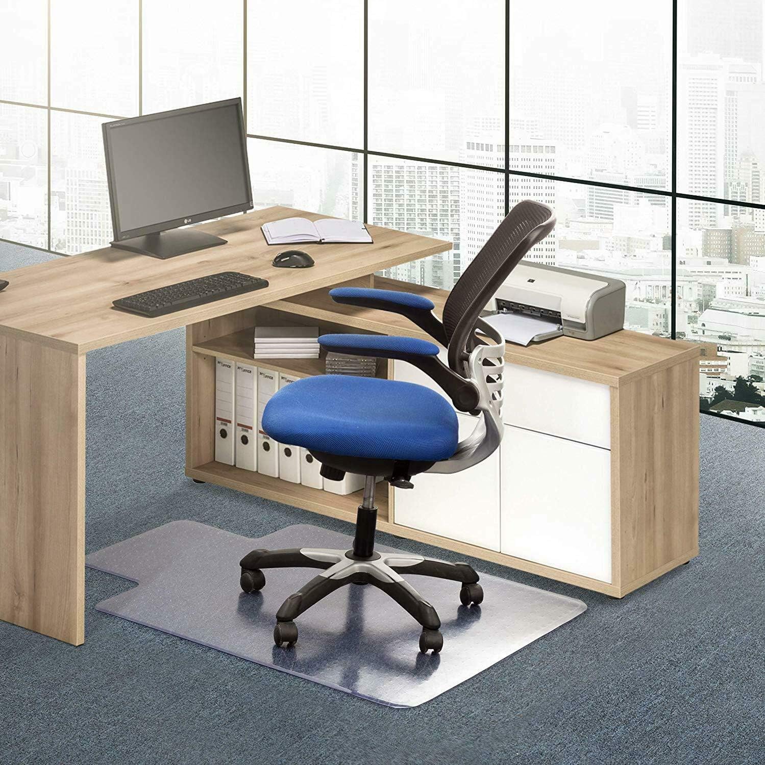 Carpet Chair Mats/Chair Mat for Carpets | Low/Medium Pile Computer Chair Floor Protector for Office and Home 36"x 48"x 0.08": Kitchen & Dining