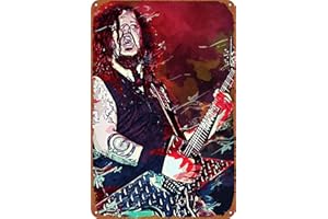 ZTLLFV DIMEBAG DARRELL Poster Metal Signs Vintage for Home Bar Swimming Pool Beach Farmhouse Garden Outdoor Funny Wall Decor, 12x8 Inch