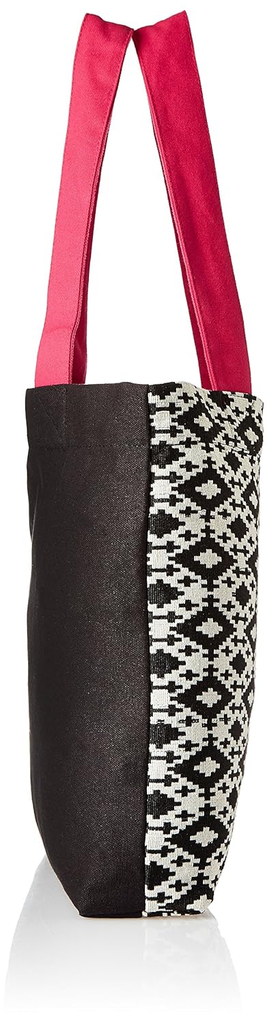 kanvas katha women's jacquard tote (kkjb004)
