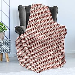 Ambesonne Christmas Soft Flannel Fleece Throw
