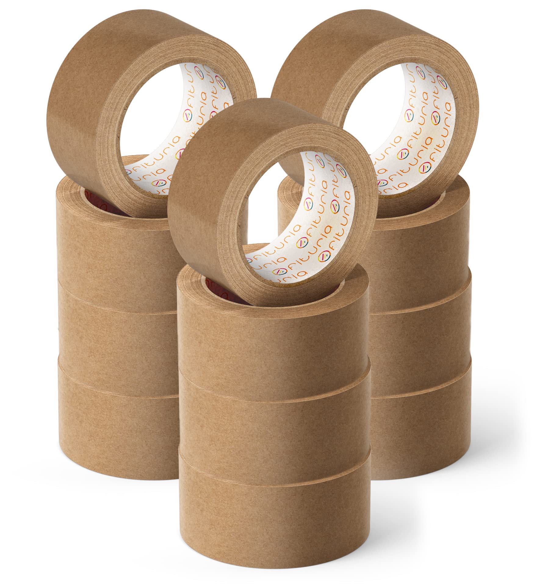 Eco-friendly Kraft Paper Tape Brown Body Tape for Packaging, Pictures or Sealing Safe and Strong Packaging - Ofituria