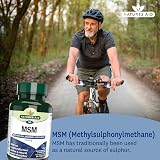 Natures Aid MSM 1000mg High Strength 90 Tablets Vegan Gluten Free view 2
