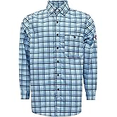 TICOMELA FR Shirt for Men Flame Resistant Shirts 6.5oz Light Weight Plaid Men's Fire Retardant Shirts