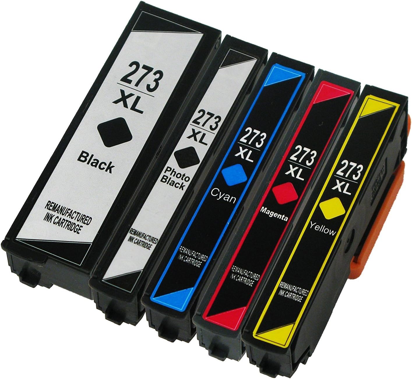Sponsored Ad - Remanufactured Ink Cartridge 5 Pack for Epson 273 273XL for Expression XP-520 XP-600 XP-610 XP-620 XP-800 XP-810 XP-820 Printers