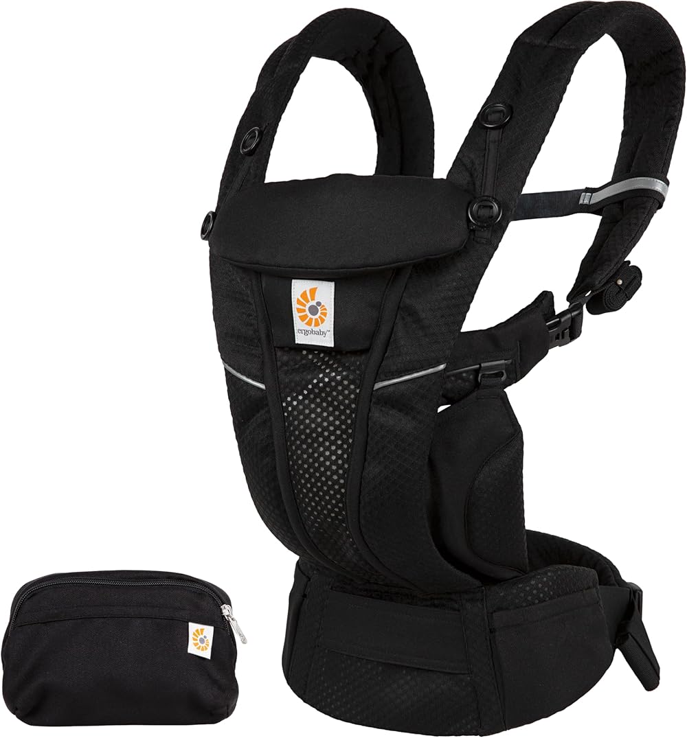 Ergobaby Omni Breeze Carrier Newborn to 20.4 kg Onyx Black 4 Positions