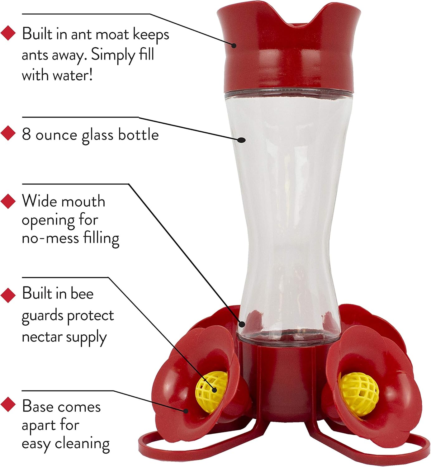 perky pet bee guards for hummingbird feeders