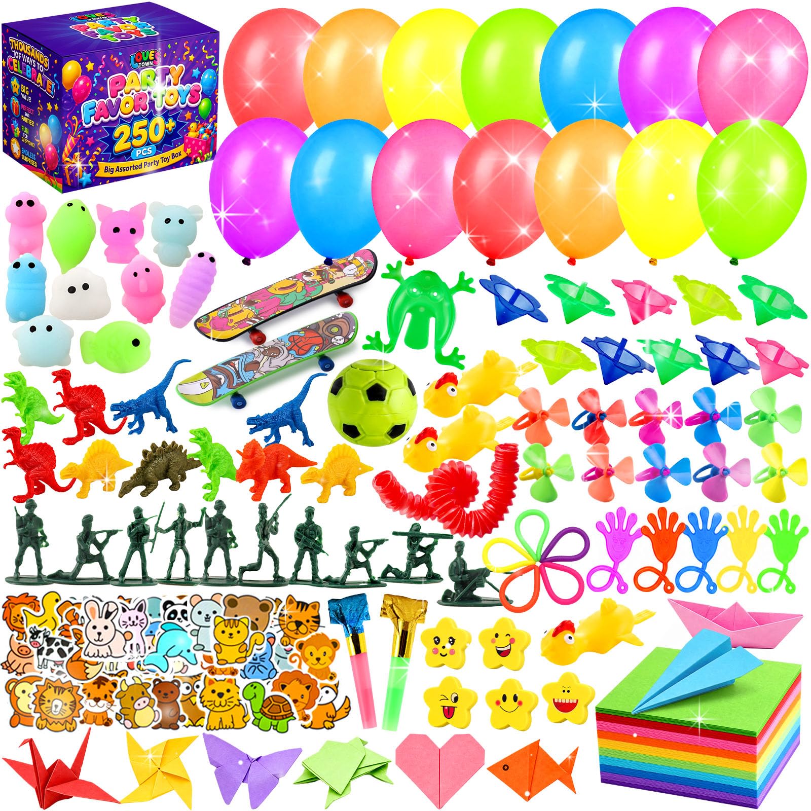 LovesTown 275PCS Party Favors for Kids with 75 Toys