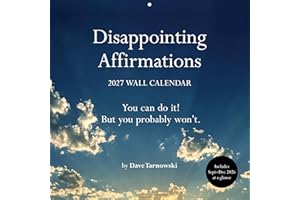 Disappointing Affirmations 2027 Wall Calendar