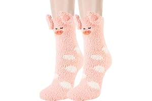 Benefeet Sox Cute Fuzzy Socks for Women Girls Fluffy Warm Cozy Novelty Slipper Socks Funny Animal Plush Sleeping Socks