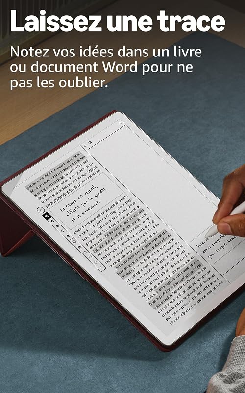 Kindle Scribe 32 Go (nouvelle génération) : écran 11" effet papier avec éclairage avant ; plus fin, léger et rapide ; écrivez dans le carnet de notes intégré, les documents et les livres