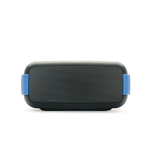 title=Macrom Easy Speaker Wireless Bluetooth Impermeabile con Vivavoce e NFC, Nero/Blu