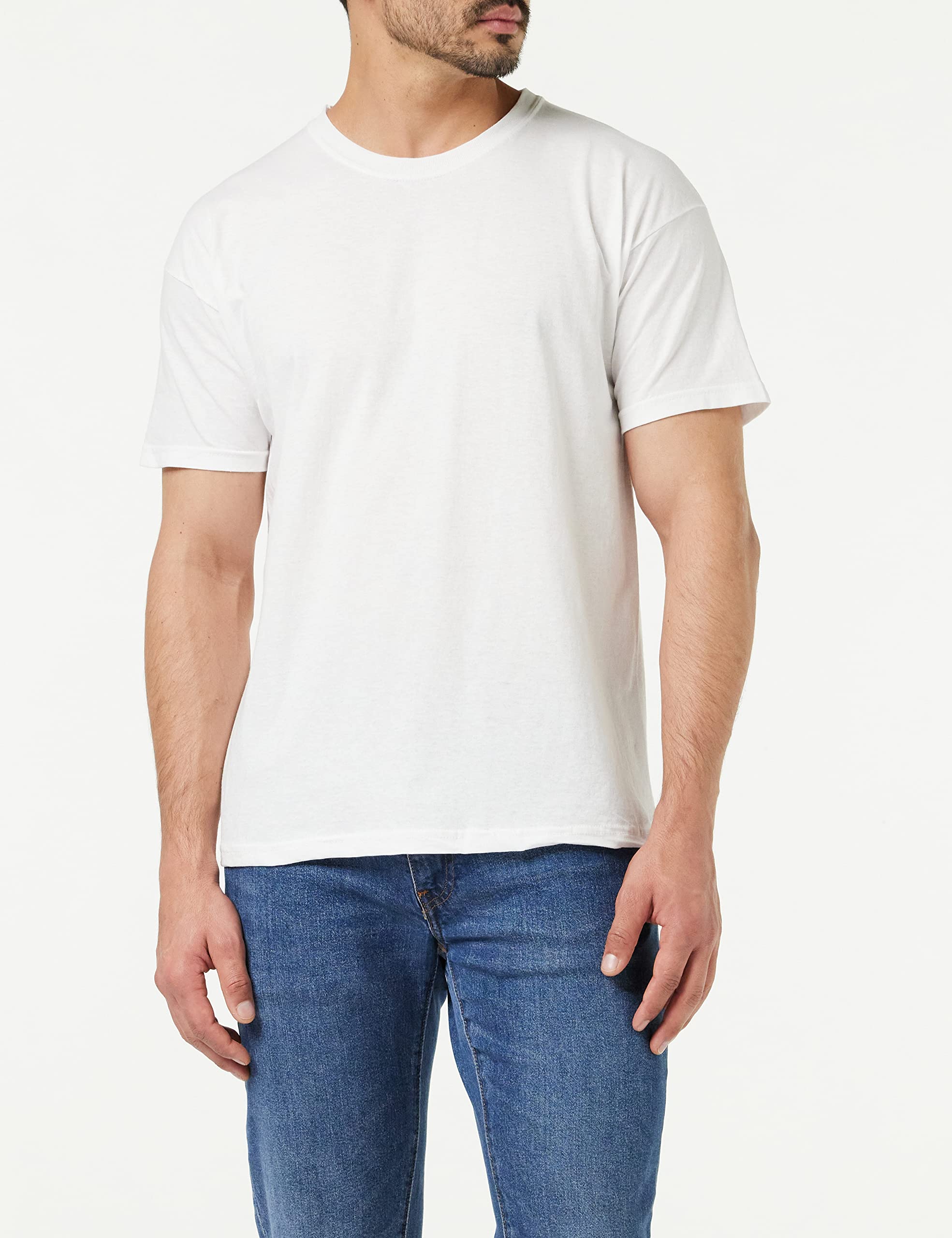 Fruit of The Loom Herren Original T T-Shirt (5er Pack) Gr. XXL, weiß 3