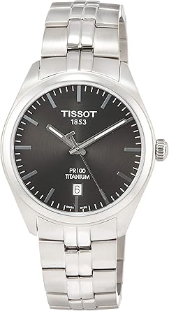 Tissot Reloj Analógico para Hombre de Cuarzo con Correa en Titanio T1014104406100