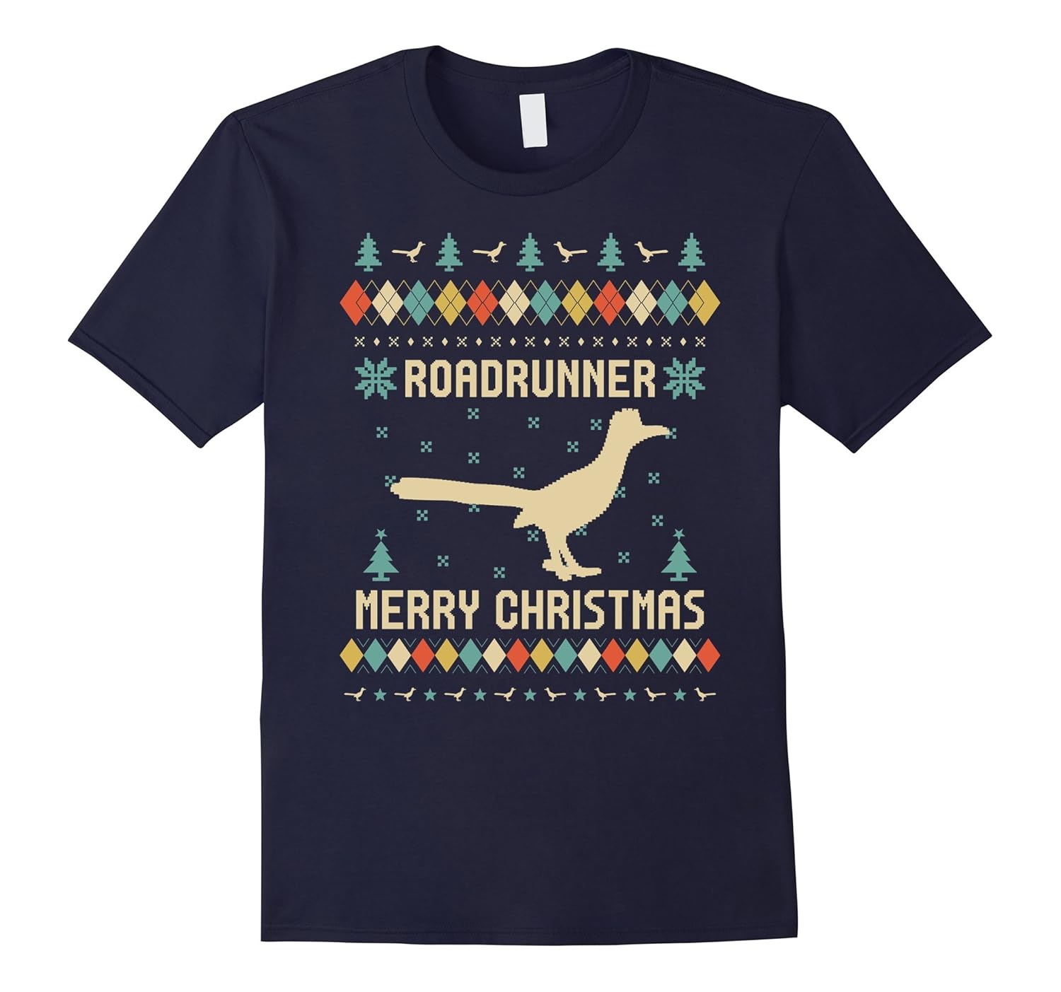 Roadrunner Christmas T-Shirt, Sweater Vintage Retro T-Shirt-ANZ
