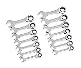 GEARWRENCH 14 Pc. 12 Point Stubby Ratcheting