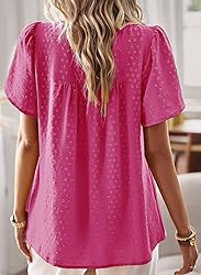 Falechay Summer Tops for Women 2025 Cute Hot Pink