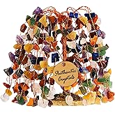 7 Chakra Healing Crystal Tree of Life, Home and Office Desk Décor, Feng Shui Money Bonsai Trees for Postive Energy, Wealth, Good Luck, Protection, Spiritual Gifts, Reiki Healing Crystals and Stones