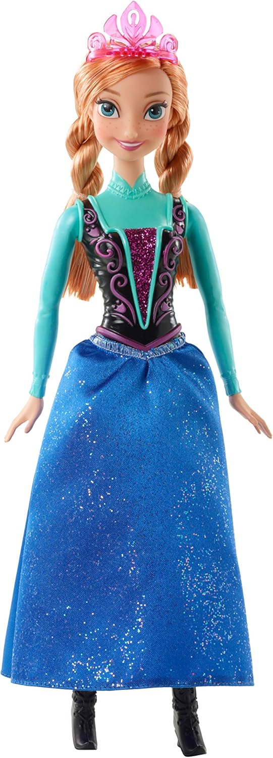 Disney Frozen Sparkle Anna Doll Toy, Blue